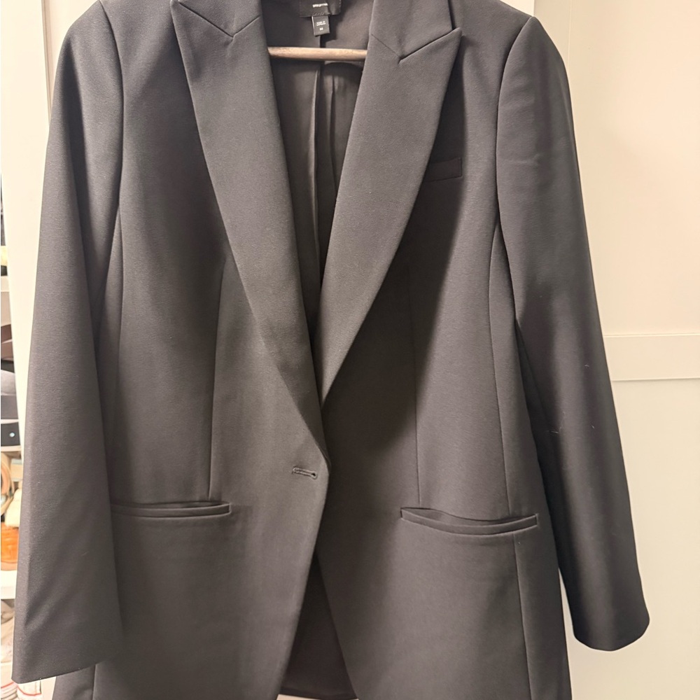 Express Black Sport Coat Sleek Tailored Blazer